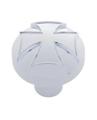 (CARD) CHROME ALUMINUM MALTESE CROSS AIR VALVE KNOB