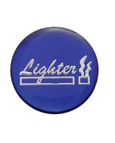 (BULK) ALUMINUM GLOSSY "LIGHTER" STICKER - BLUE (BULK) ALUMINUM GLOSSY "LIGHTER" STICKER - BLUE