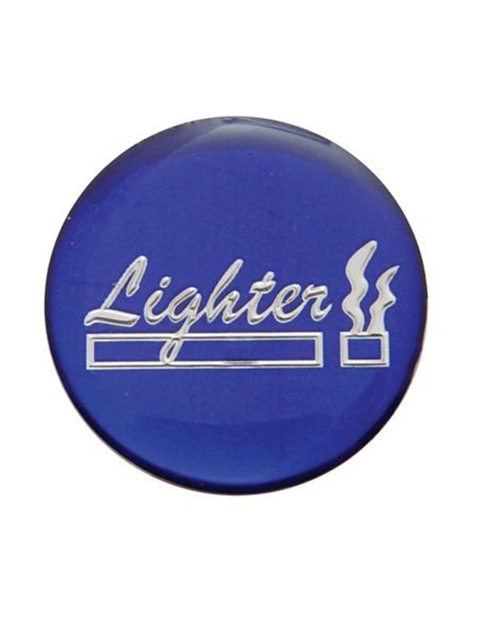 (BULK) ALUMINUM GLOSSY "LIGHTER" STICKER - BLUE (BULK) ALUMINUM GLOSSY "LIGHTER" STICKER - BLUE