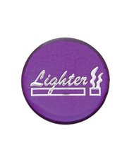 (BULK) ALUMINUM GLOSSY "LIGHTER" STICKER - PURPLE