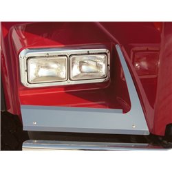 UP29043-Stainless 2007+ Kenworth T800 Curved Glass Models Fender Guards