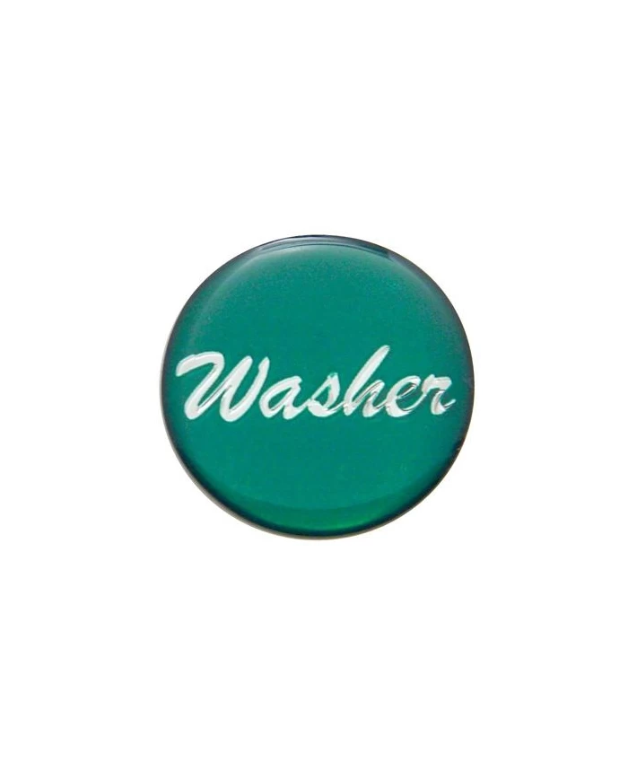 (BULK) GLOSSY "WASHER" STICKER - GREEN