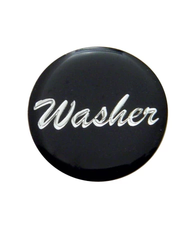 (BULK) GLOSSY "WASHER" STICKER - BLACK (BULK) GLOSSY "WASHER" STICKER - BLACK