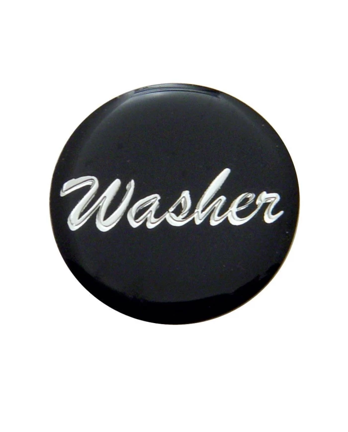 (BULK) GLOSSY "WASHER" STICKER - BLACK