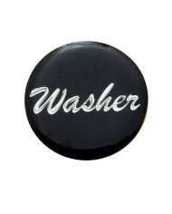(BULK) GLOSSY "WASHER" STICKER - BLACK