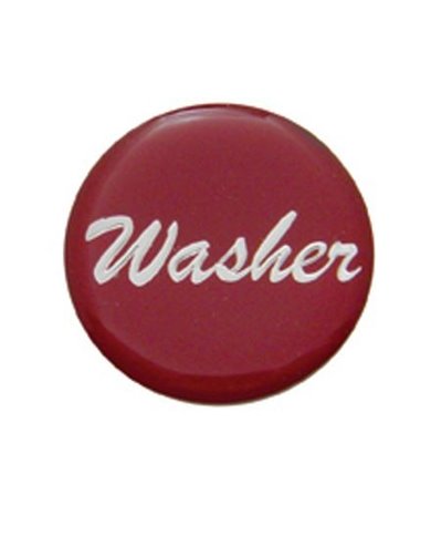 (BULK) GLOSSY "WASHER" STICKER - RED (BULK) GLOSSY "WASHER" STICKER - RED