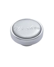 (CARD) CHROME DASH KNOB W/ GLOSSY "WASHER" STICKER - SILVER