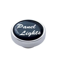 (CARD) CHROME DASH KNOB W/ GLOSSY "WASHER" STICKER - BLACK