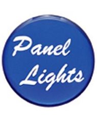 (BULK) GLOSSY "PANEL LIGHTS" STICKER - BLUE