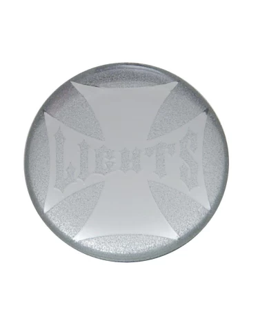 (BULK) GLOSSY MALTESE CROSS "PANEL LIGHTS" STICKER - SILVER (BULK) GLOSSY MALTESE CROSS "PANEL LIGHTS" STICKER - SILVER