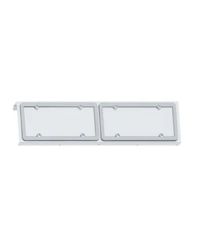 UP29066-Stainless 2 License Plate Holder For 2003+ Volvo VN
