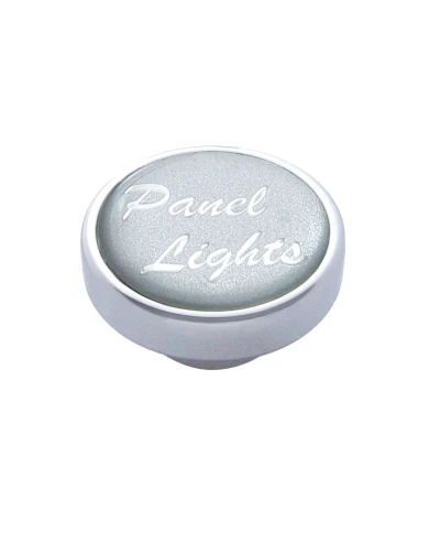 (CARD) CHROME DASH KNOB W/ GLOSSY "PANEL LIGHTS" STICKER - SILVER (CARD) CHROME DASH KNOB W/ GLOSSY "PANEL LIGHTS" STICKER - SILVER