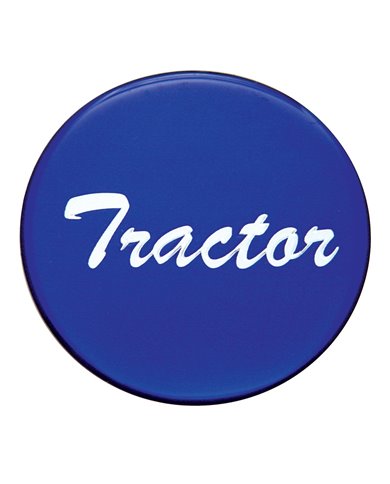 (BULK) GLOSSY "TRACTOR" STICKER - BLUE (BULK) GLOSSY "TRACTOR" STICKER - BLUE