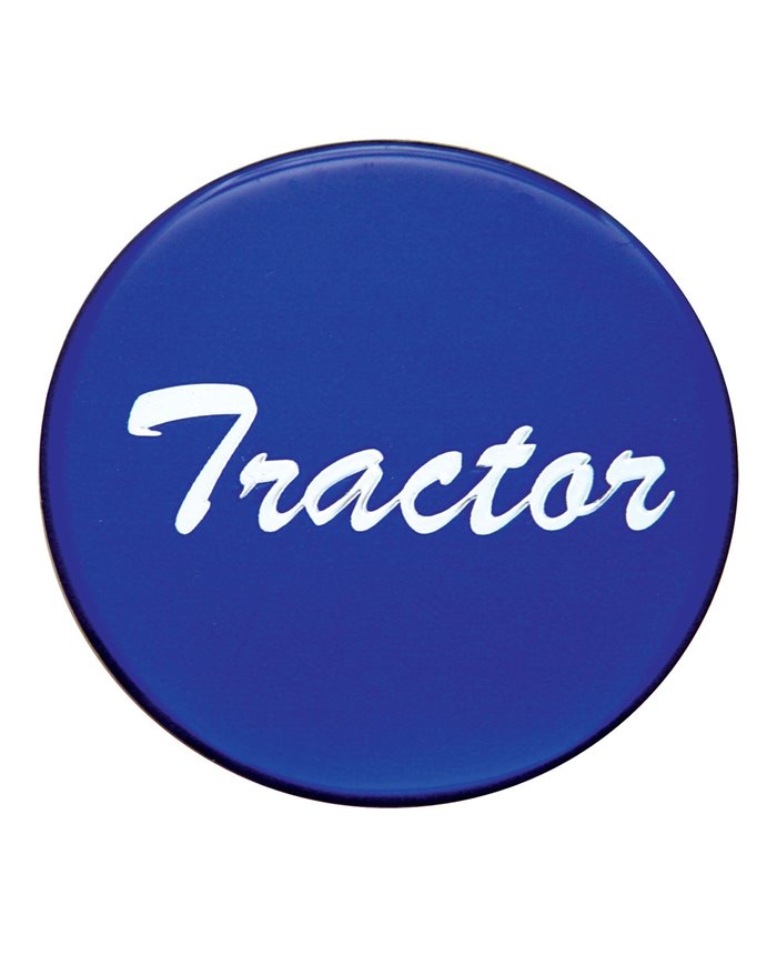 (BULK) GLOSSY "TRACTOR" STICKER - BLUE (BULK) GLOSSY "TRACTOR" STICKER - BLUE