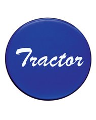 (BULK) GLOSSY "TRACTOR" STICKER - BLUE (BULK) GLOSSY "TRACTOR" STICKER - BLUE
