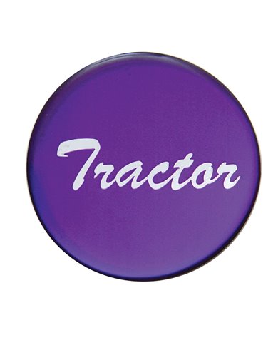 (BULK) GLOSSY "TRACTOR" STICKER - PURPLE (BULK) GLOSSY "TRACTOR" STICKER - PURPLE