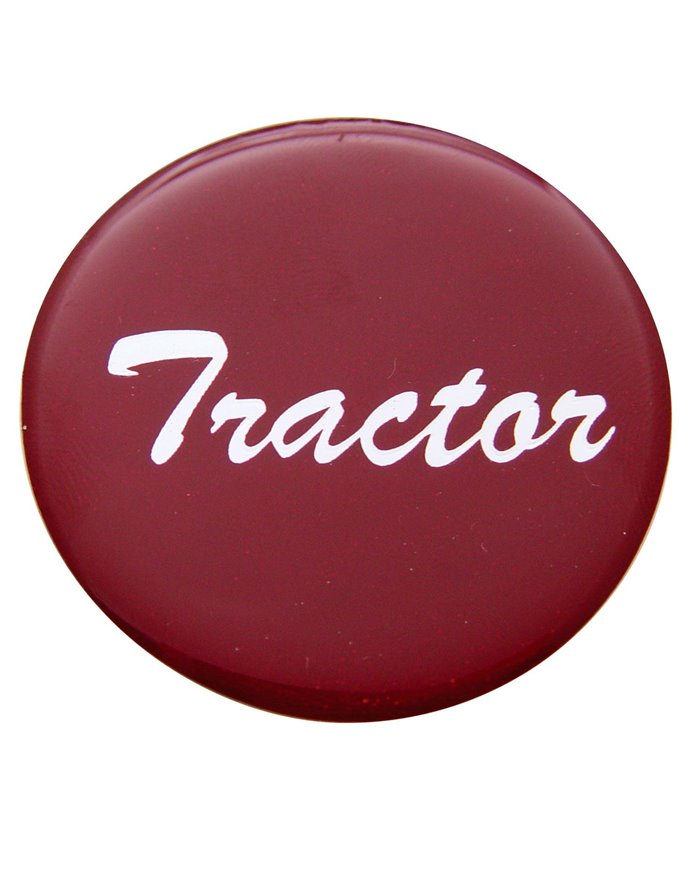 (BULK) GLOSSY "TRACTOR" STICKER - RED (BULK) GLOSSY "TRACTOR" STICKER - RED