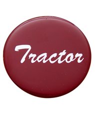 (BULK) GLOSSY "TRACTOR" STICKER - RED (BULK) GLOSSY "TRACTOR" STICKER - RED
