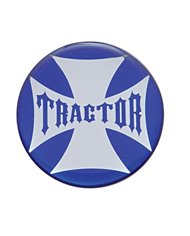 (BULK) GLOSSY MALTESE CROSS "TRACTOR" STICKER - BLUE (BULK) GLOSSY MALTESE CROSS "TRACTOR" STICKER - BLUE