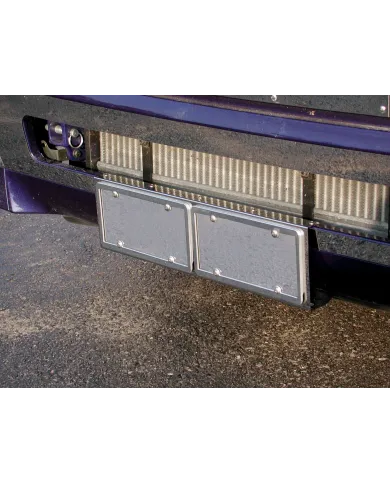 UP29066-Stainless 2 License Plate Holder For 2003+ Volvo VN