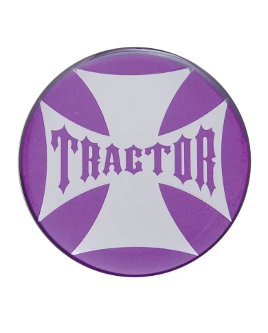 (BULK) GLOSSY MALTESE CROSS "TRACTOR" STICKER - PURPLE (BULK) GLOSSY MALTESE CROSS "TRACTOR" STICKER - PURPLE