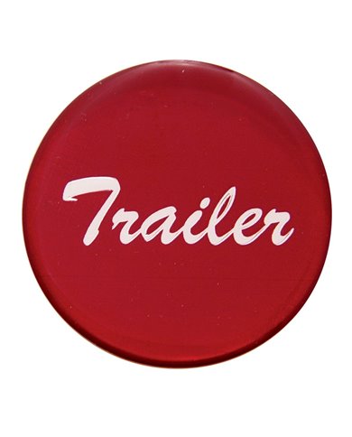 (BULK) GLOSSY "TRAILER" STICKER - RED (BULK) GLOSSY "TRAILER" STICKER - RED