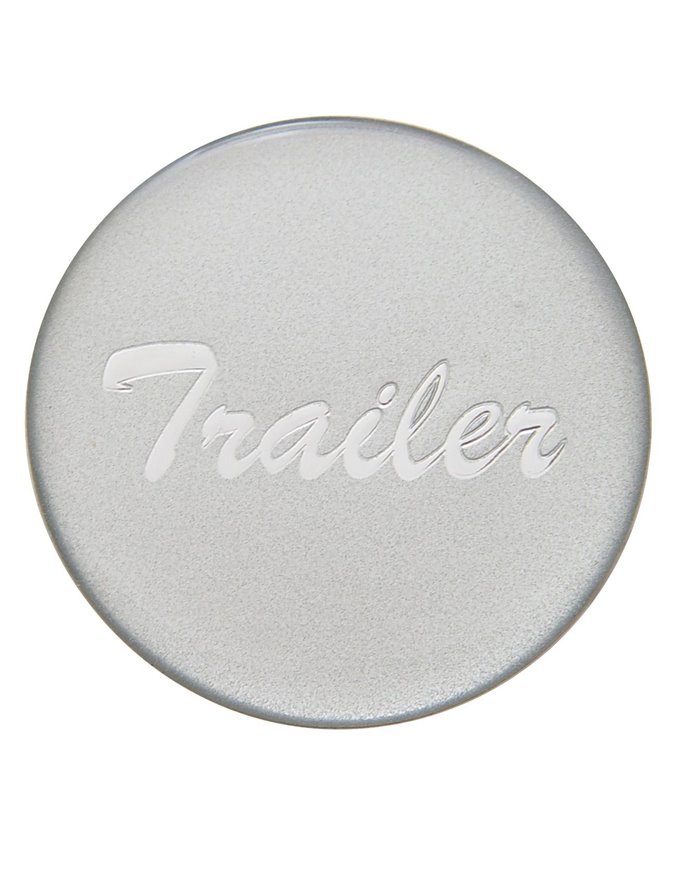 (BULK) GLOSSY "TRAILER" STICKER - SILVER