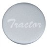 UP23222-1S-"Tractor" Glossy Air Valve Knob Candy Color Sticker -Liquid Silver