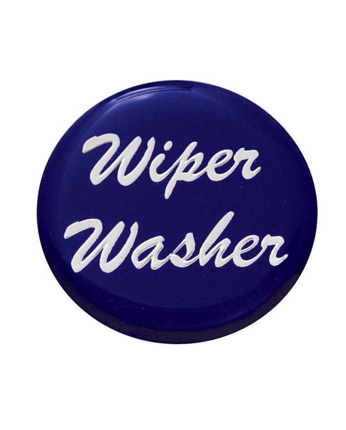 (BULK) GLOSSY "WIPER/WASHER" STICKER - BLUE