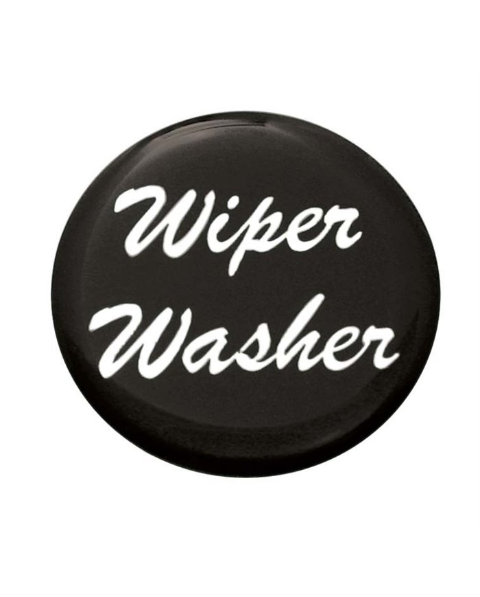 (BULK) GLOSSY "WIPER/WASHER" STICKER - BLACK (BULK) GLOSSY "WIPER/WASHER" STICKER - BLACK