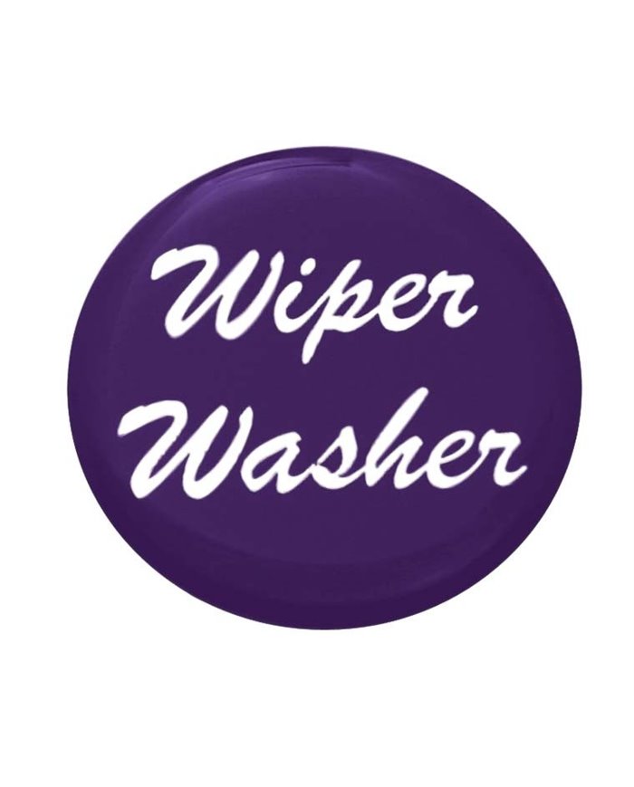 (BULK) GLOSSY "WIPER/WASHER" STICKER - PURPLE