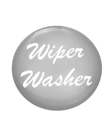 (BULK) GLOSSY "WIPER/WASHER" STICKER - SILVER (BULK) GLOSSY "WIPER/WASHER" STICKER - SILVER