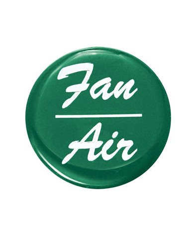 (BULK) GLOSSY "FAN/AIR" STICKER - GREEN (BULK) GLOSSY "FAN/AIR" STICKER - GREEN