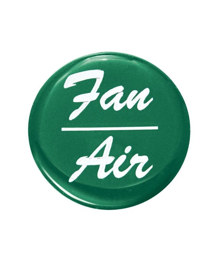 (BULK) GLOSSY "FAN/AIR" STICKER - GREEN