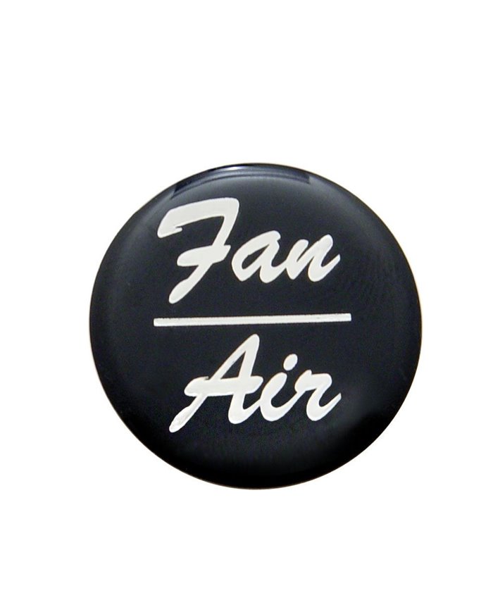 (BULK) GLOSSY "FAN/AIR" STICKER - BLACK