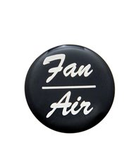 (BULK) GLOSSY "FAN/AIR" STICKER - BLACK