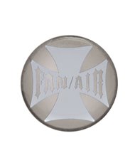 (BULK) GLOSSY MALTESE CROSS "FAN/AIR" STICKER - SILVER (BULK) GLOSSY MALTESE CROSS "FAN/AIR" STICKER - SILVER
