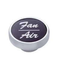 (CARD) CHROME DASH KNOB W/ ALUMINUM "FAN/AIR" STICKER - BLACK (CARD) CHROME DASH KNOB W/ ALUMINUM "FAN/AIR" STICKER - BLACK