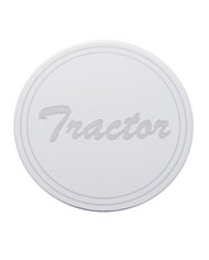 (BULK) STAINLESS STEEL "TRACTOR" PLAQUE - CURSIVE SCRIPT