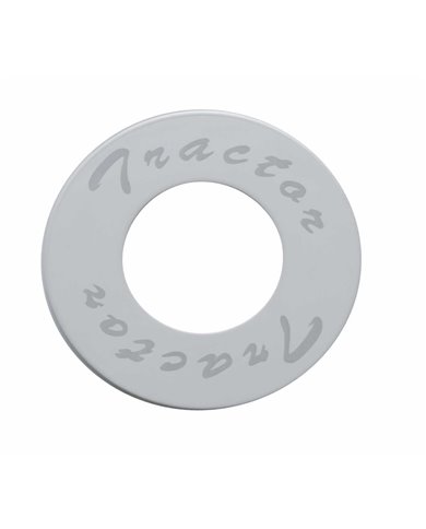 (BULK) STAINLESS STEEL PLAQUE FOR DELUXE AIR KNOB W/ DIAMOND CUTOUT - TRACTOR (BULK) STAINLESS STEEL PLAQUE FOR DELUXE AIR KNOB W/ DIAMOND CUTOUT - TRACTOR