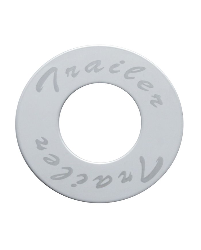 (BULK) STAINLESS STEEL PLAQUE FOR DELUXE AIR KNOB W/ DIAMOND CUTOUT - TRAILER (BULK) STAINLESS STEEL PLAQUE FOR DELUXE AIR KNOB W/ DIAMOND CUTOUT - TRAILER