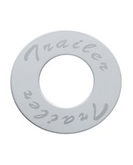 (BULK) STAINLESS STEEL PLAQUE FOR DELUXE AIR KNOB W/ DIAMOND CUTOUT - TRAILER (BULK) STAINLESS STEEL PLAQUE FOR DELUXE AIR KNOB W/ DIAMOND CUTOUT - TRAILER