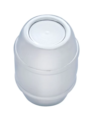 (CARD) CHROME ALUMINUM KEG SMALL DASH KNOB (CARD) CHROME ALUMINUM KEG SMALL DASH KNOB