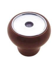 (BULK) WOOD DELUXE DASH KNOB W/ GROOVE