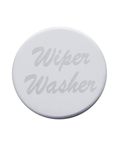 (BULK) STAINLESS STEEL "WIPER/WASHER" PLAQUE (BULK) STAINLESS STEEL "WIPER/WASHER" PLAQUE