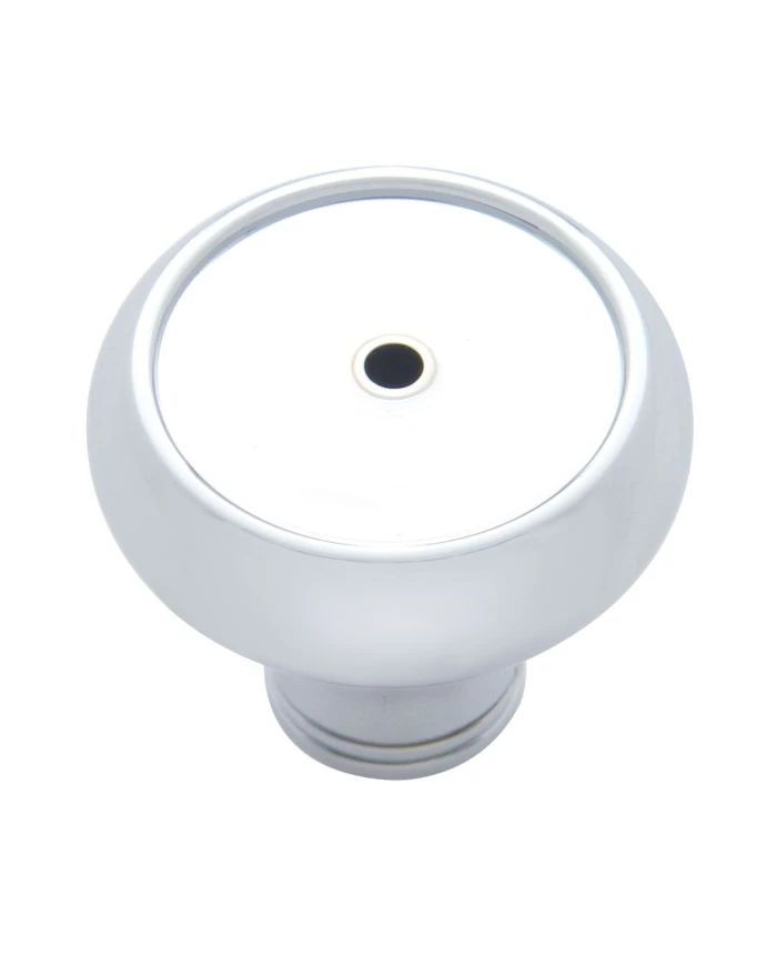 (BULK) CHROME ALUMINUM DELUXE DASH KNOB W/ GROOVE (BULK) CHROME ALUMINUM DELUXE DASH KNOB W/ GROOVE
