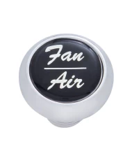 (CARD) CHROME DELUXE DASH KNOB W/ GLOSSY "FAN/AIR" STICKER - BLACK (CARD) CHROME DELUXE DASH KNOB W/ GLOSSY "FAN/AIR" STICKER - BLACK
