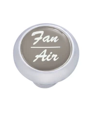 (CARD) CHROME DELUXE DASH KNOB W/ GLOSSY "FAN/AIR" STICKER - SILVER (CARD) CHROME DELUXE DASH KNOB W/ GLOSSY "FAN/AIR" STICKER - SILVER