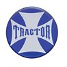 UP23222-2B-"Tractor" Maltese Cross Air Valve Knob Candy Color Sticker -Indigo Blue