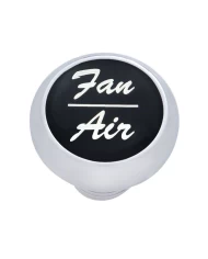 (CARD) CHROME DELUXE DASH KNOB W/ ALUMINUM "FAN/AIR" STICKER - BLACK (CARD) CHROME DELUXE DASH KNOB W/ ALUMINUM "FAN/AIR" STICKER - BLACK